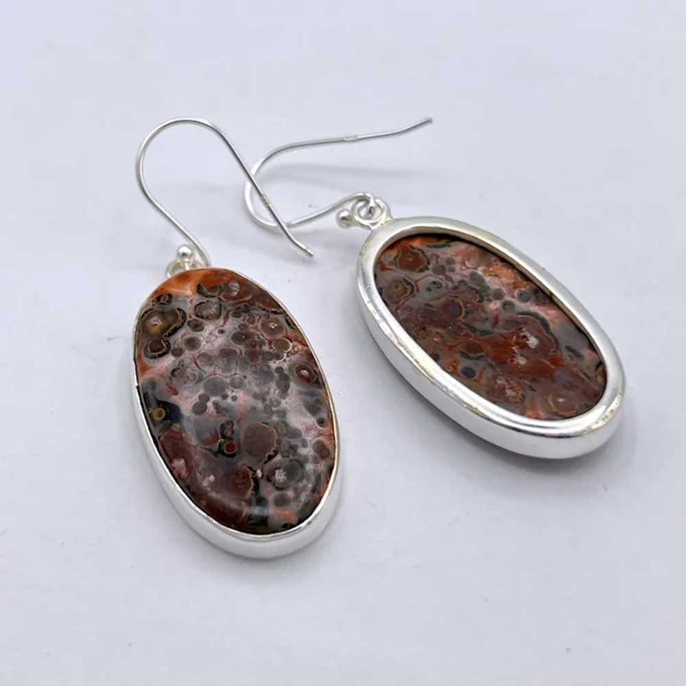 Lace Jasper Earrings - Sterling Silver - image 3