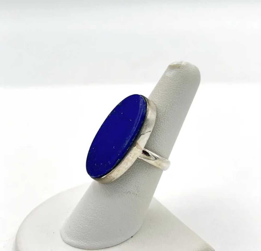 Lapis Lazuli Cabochon Ring - Sterling Silver - image 2