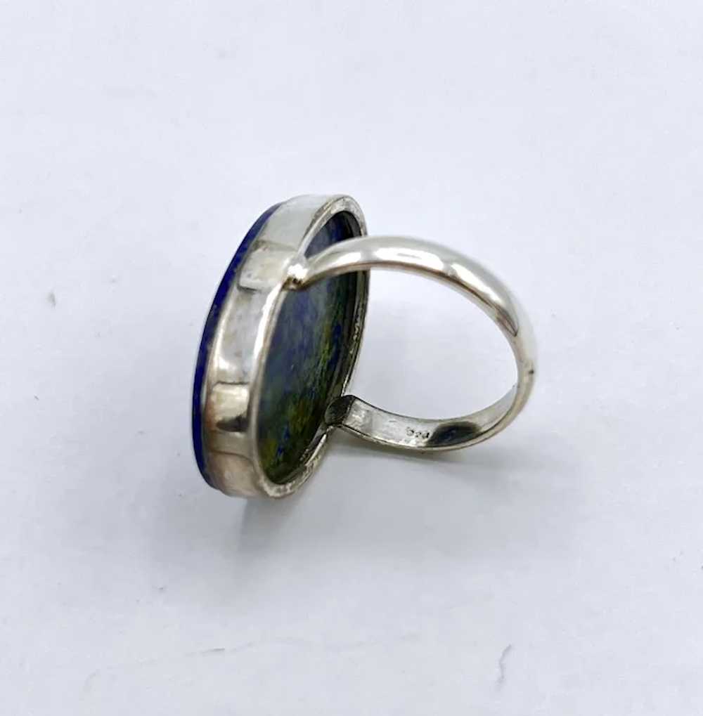 Lapis Lazuli Cabochon Ring - Sterling Silver - image 4