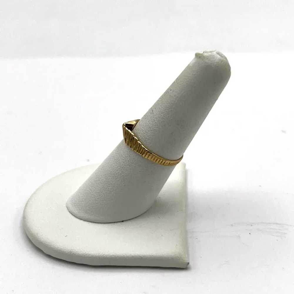 14K Twisted Ridged Ring - image 2