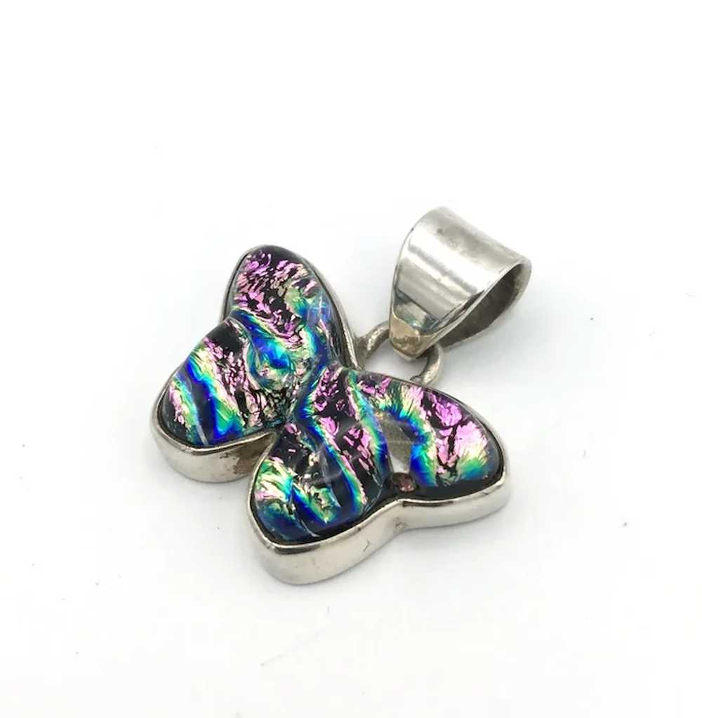 Abalone Butterfly Pendant - Sterling Silver - image 3