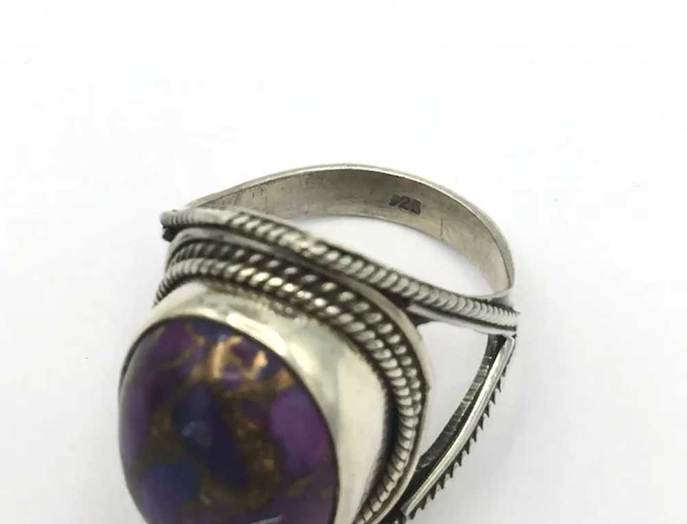 Mojave Purple Turquoise Ring - Sterling Silver - image 8