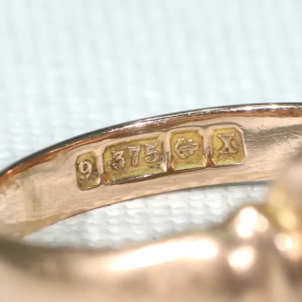 Antique Art Deco Gold Signet Ring Hallmarked 1922 - image 12