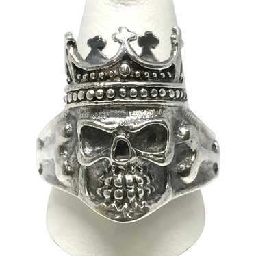 Skull King Ring - Sterling Silver