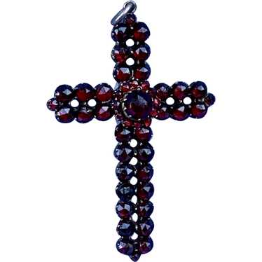 Bohemian Garnet Cross, Victorian