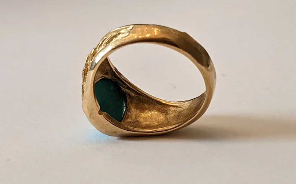 Vintage Turquoise And 14k Gold Ring - image 6