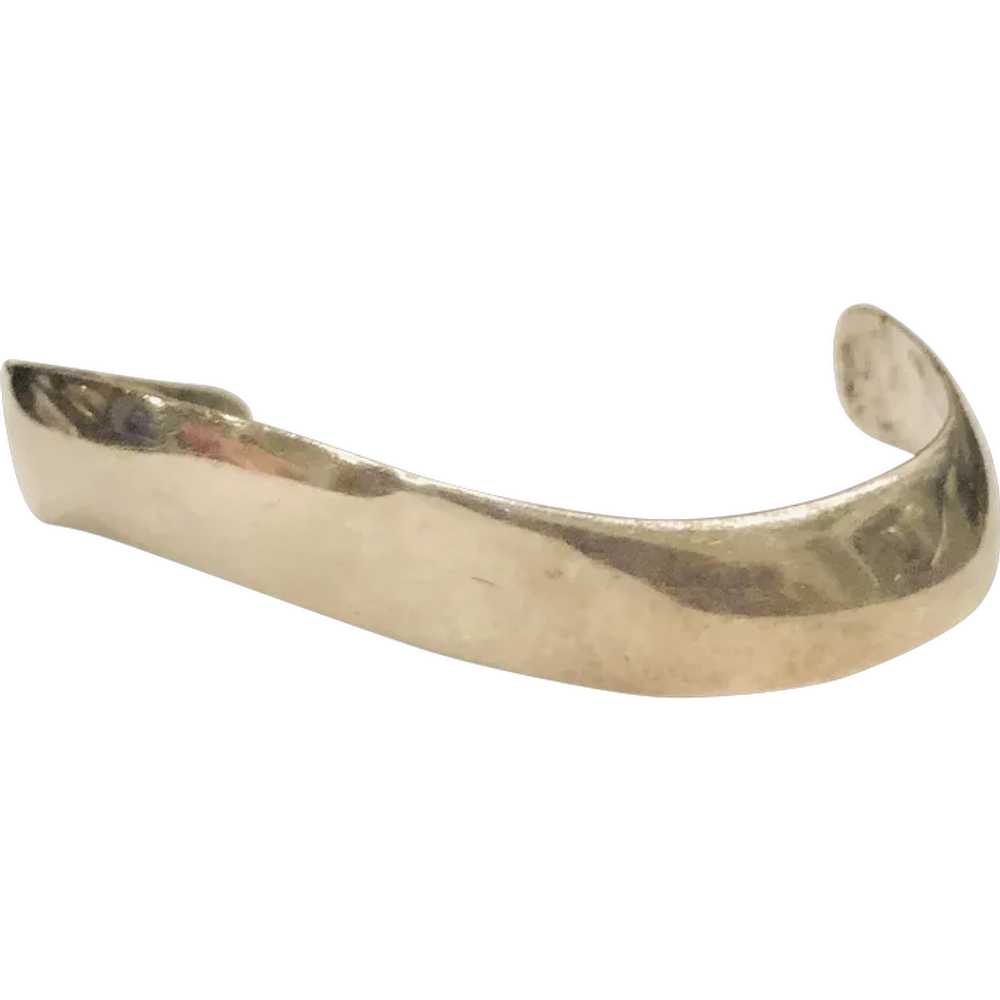 Sterling Silver Wavy Cuff Bracelet - image 1