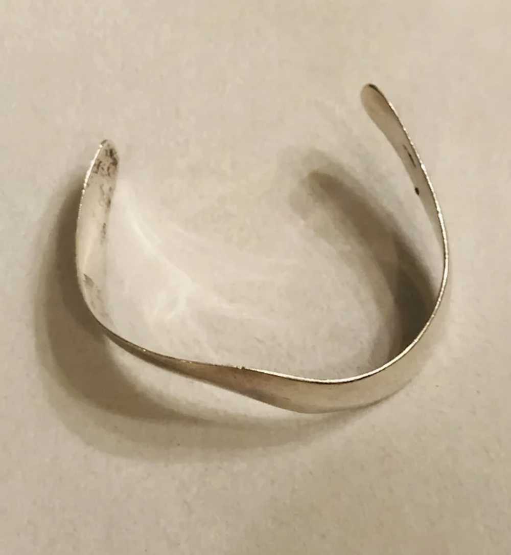 Sterling Silver Wavy Cuff Bracelet - image 2