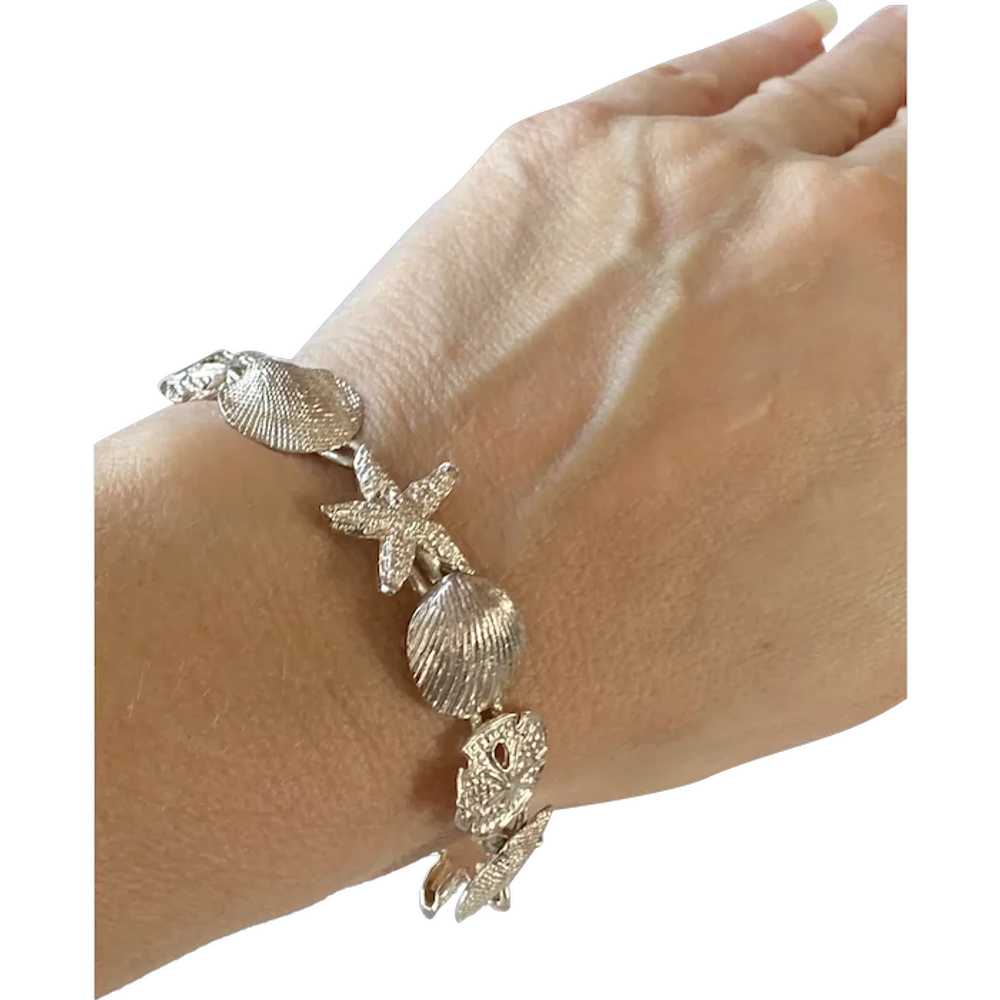 Beautiful Sterling Silver Sealife Bracelet - image 1