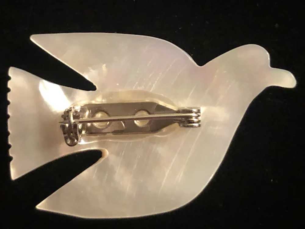 Carved Mother of Pearl Pin - image 2