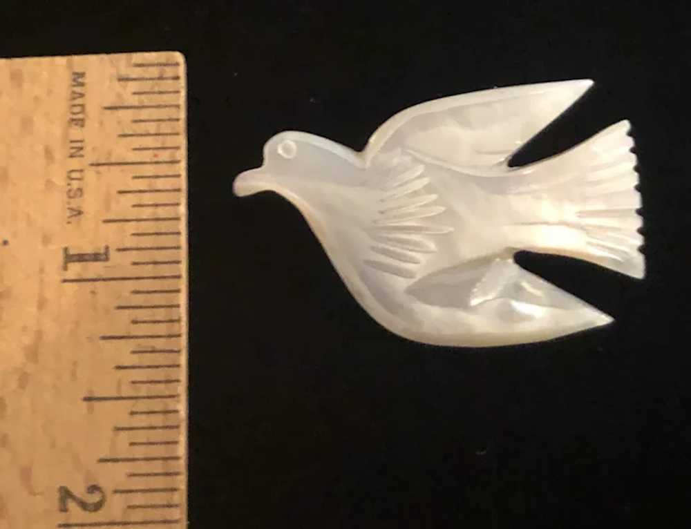 Carved Mother of Pearl Pin - image 3