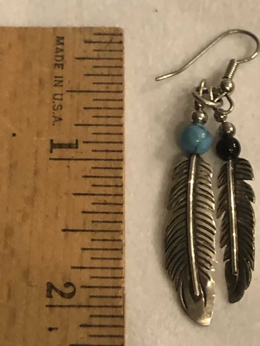 Native American Sterling Silver Earrings - image 2