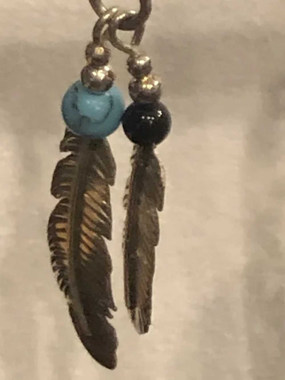 Native American Sterling Silver Earrings - image 4