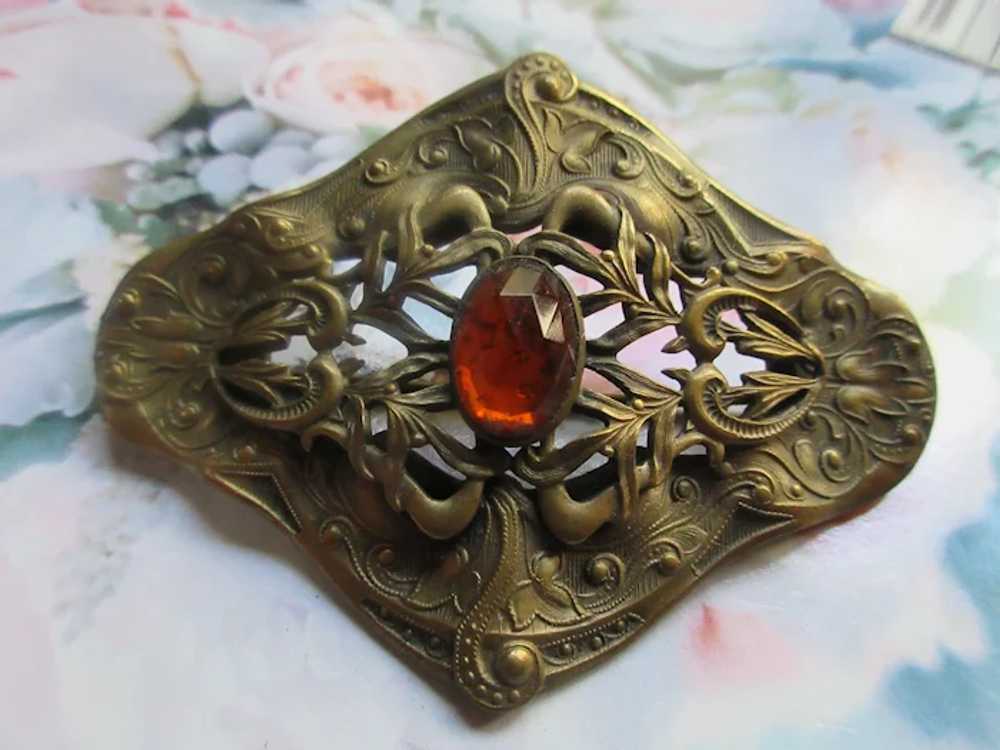 Antique Art Nouveau Sash Pin - image 5
