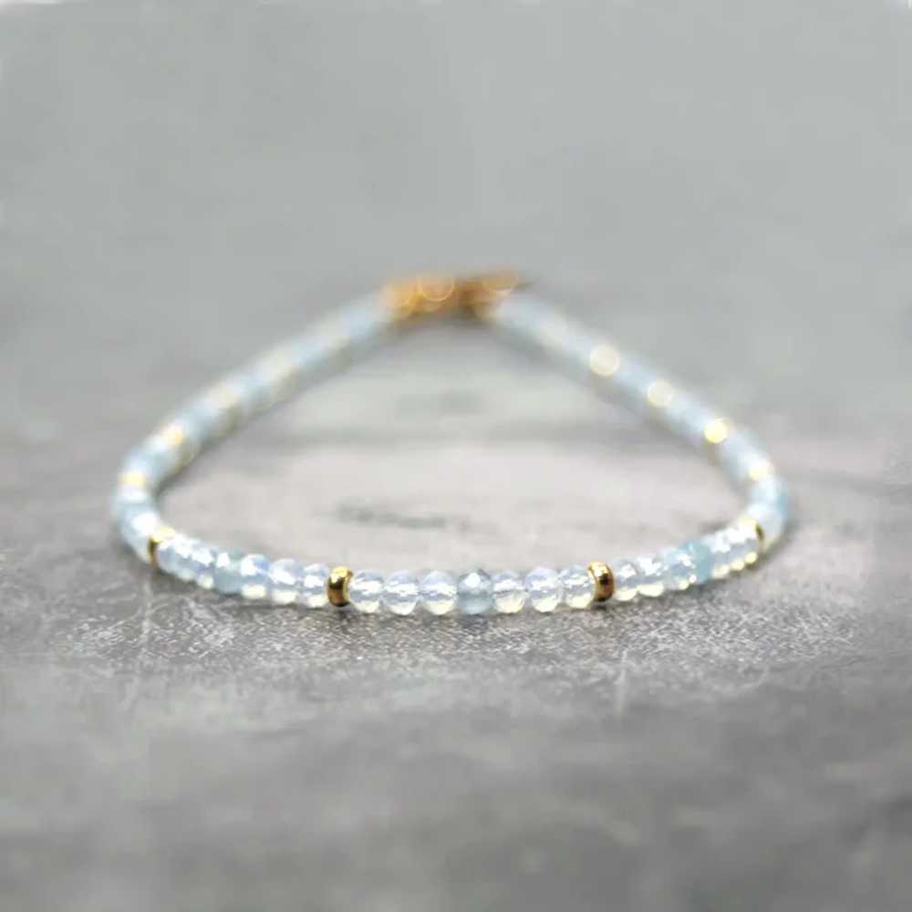 Opalite Bridal Choker - Faceted Clear Crystal Jew… - image 3