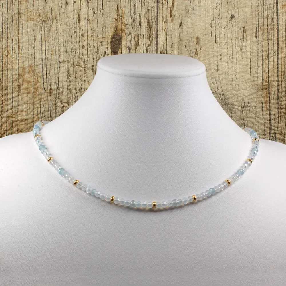 Opalite Bridal Choker - Faceted Clear Crystal Jew… - image 4