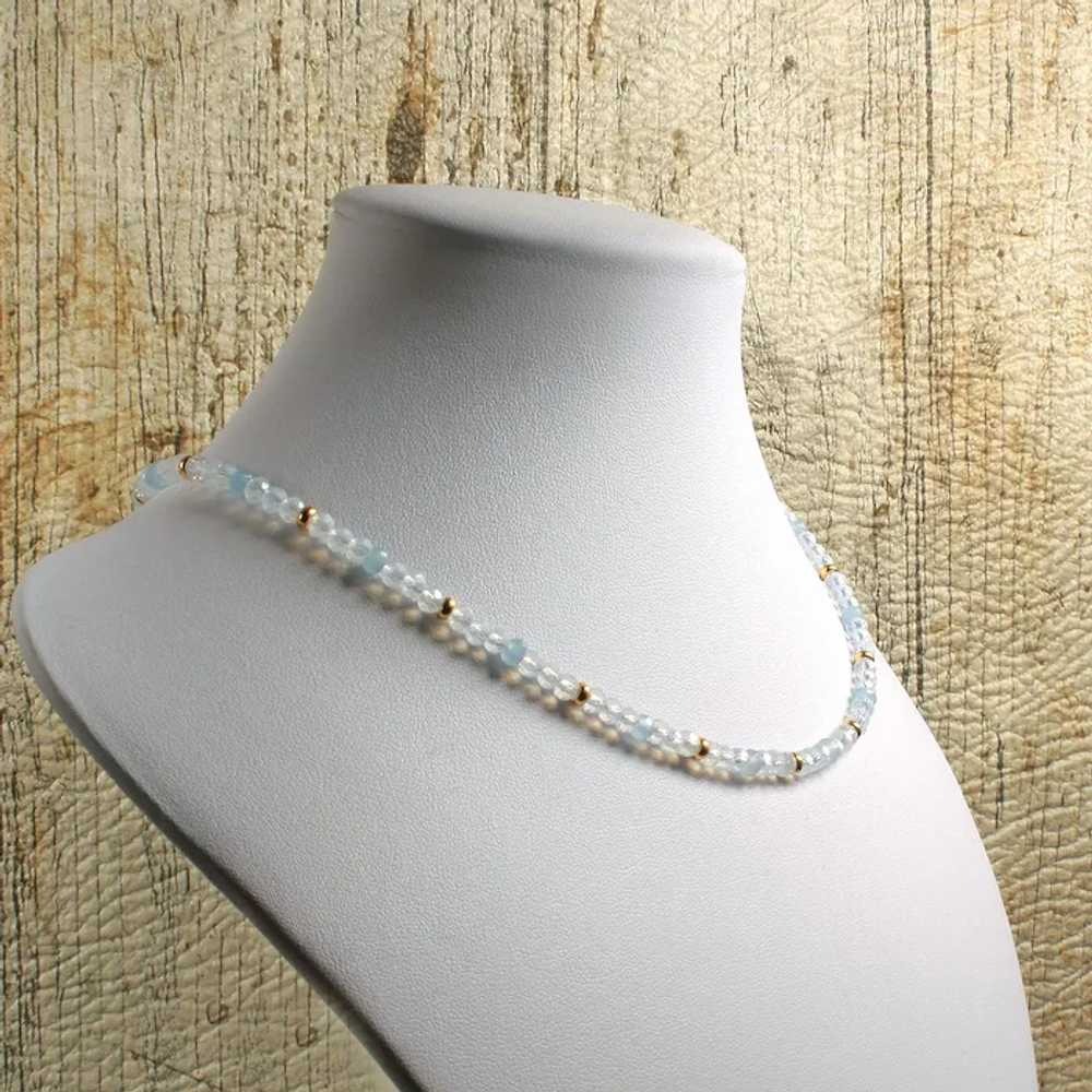 Opalite Bridal Choker - Faceted Clear Crystal Jew… - image 9