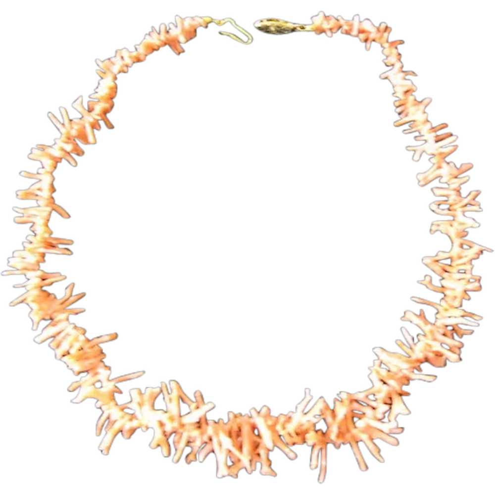 Vintage Branch Coral Necklace - image 1