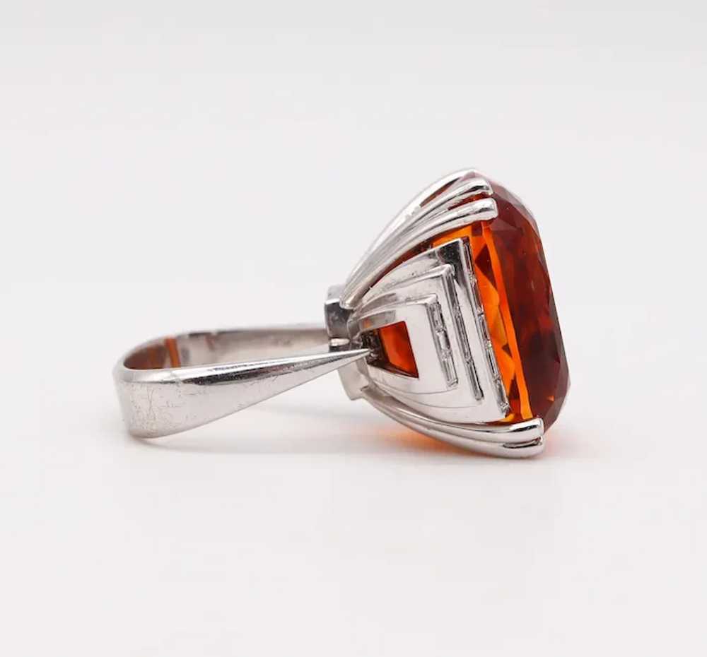 Georg Jensen & Wendel 1940 Art Deco Ring In 18Kt … - image 7