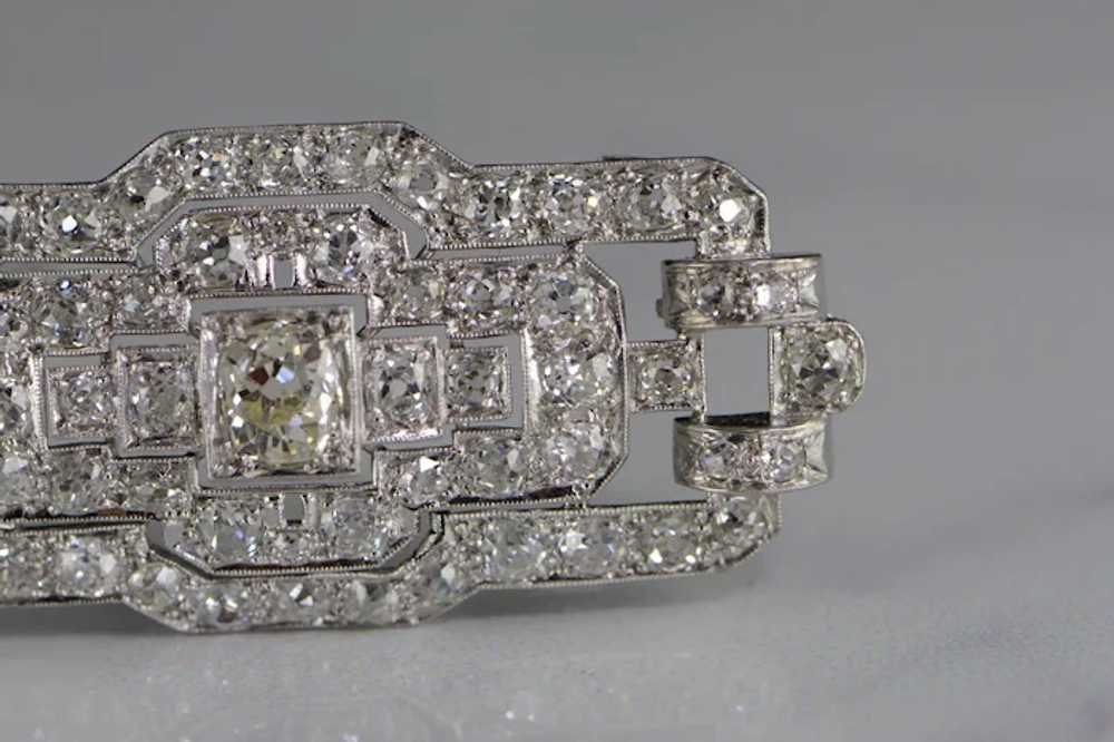 Edith Art Deco Old European Cut Diamond Pin/Brooch - image 3