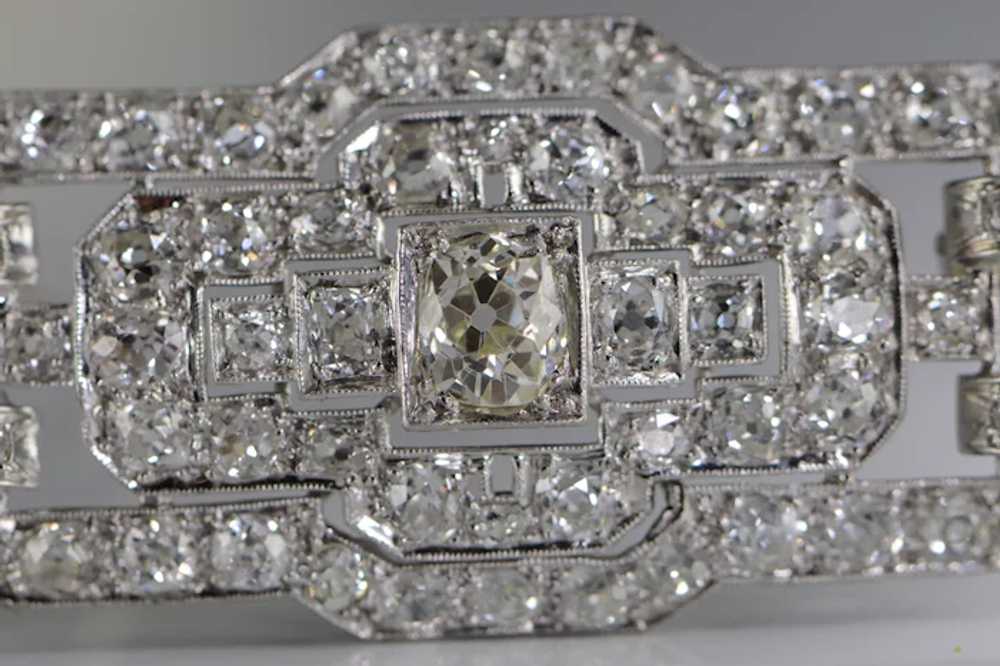 Edith Art Deco Old European Cut Diamond Pin/Brooch - image 4