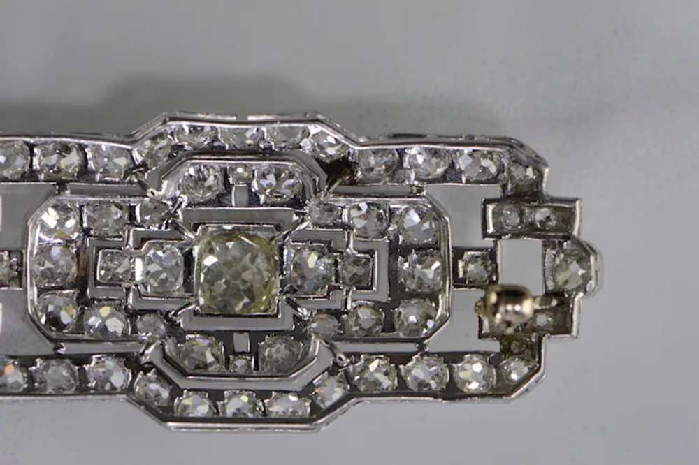 Edith Art Deco Old European Cut Diamond Pin/Brooch - image 9