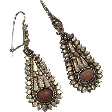 Bohemian Handcrafted Dangle Earrings Sterling Sil… - image 1