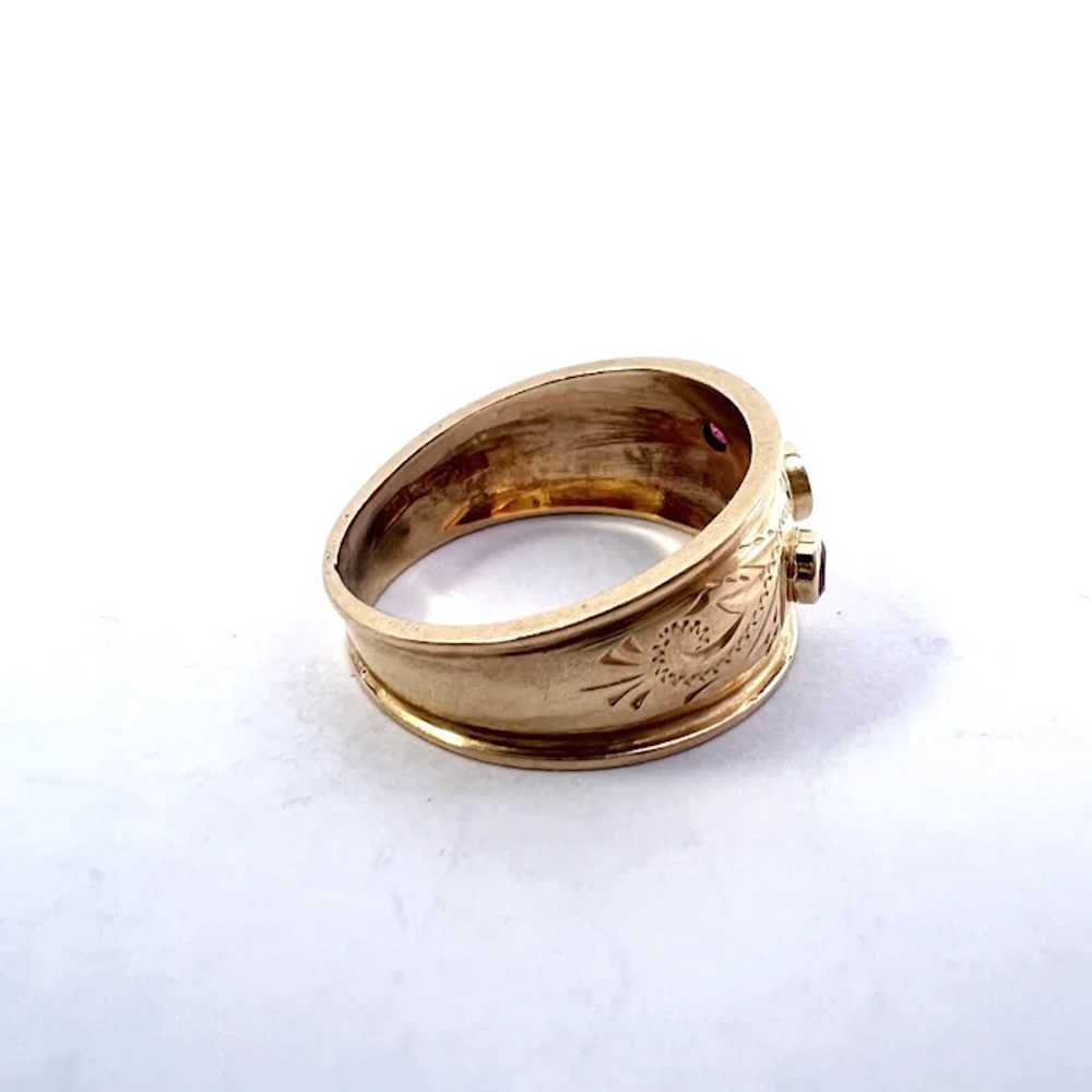 Alton. Sweden 1964. Vintage 18k Gold Ruby Ring. - image 2