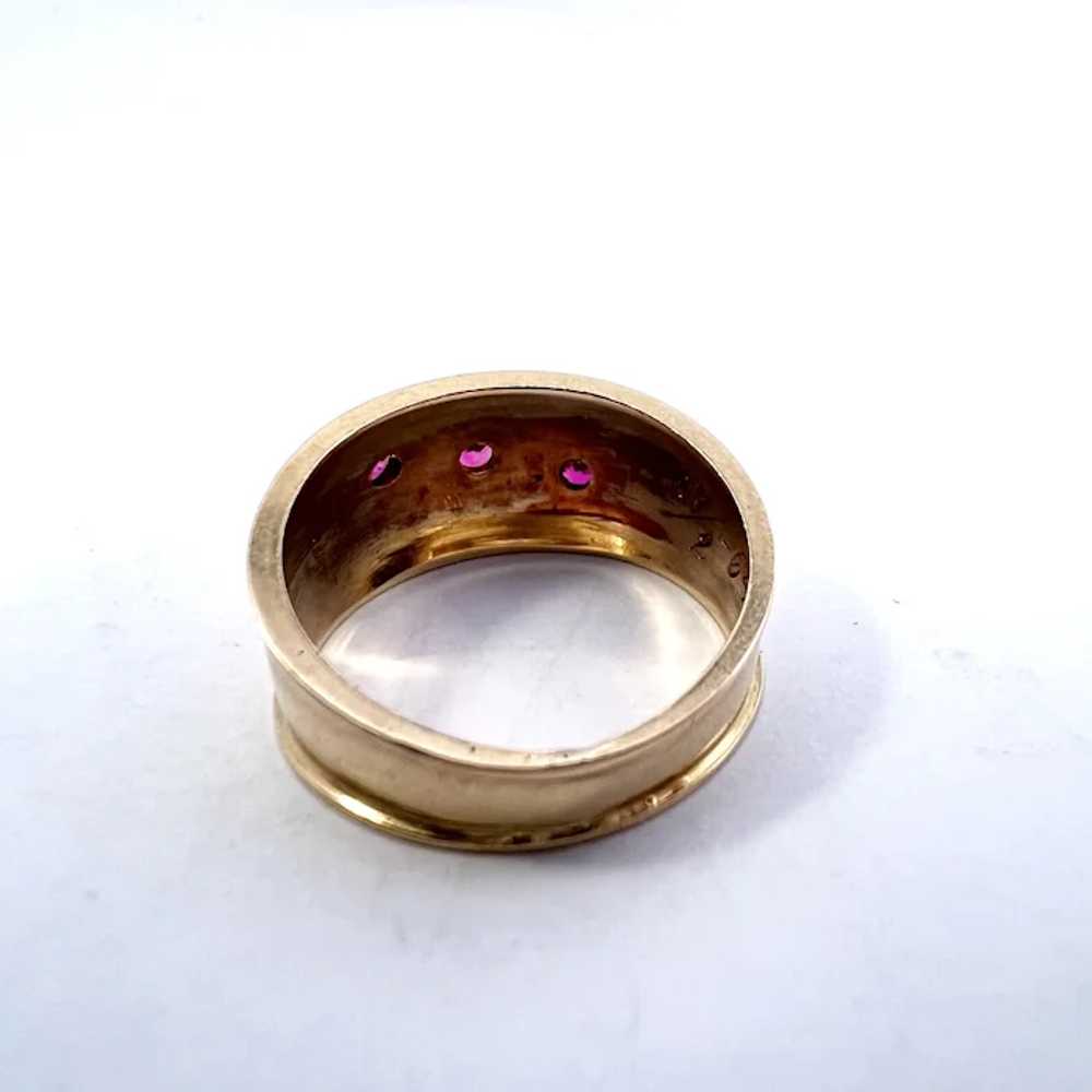 Alton. Sweden 1964. Vintage 18k Gold Ruby Ring. - image 3