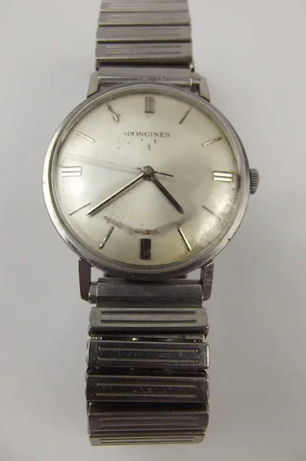Longines Gents Stainless Steel Wrist Watch c1970’s - image 2