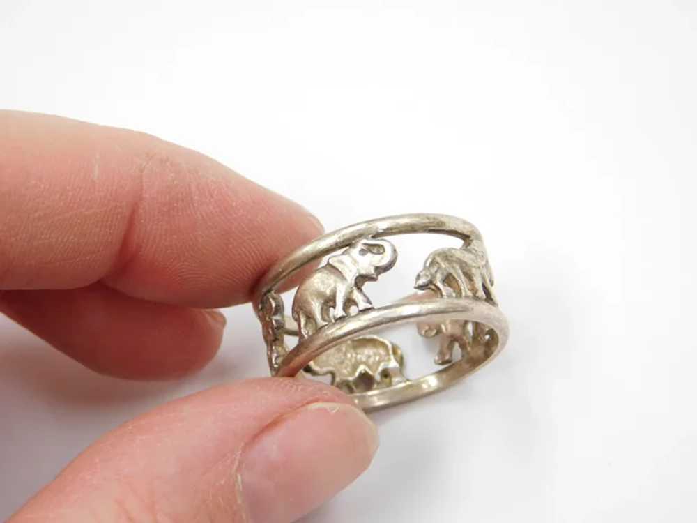 Sterling Silver Animal Band Ring - image 5