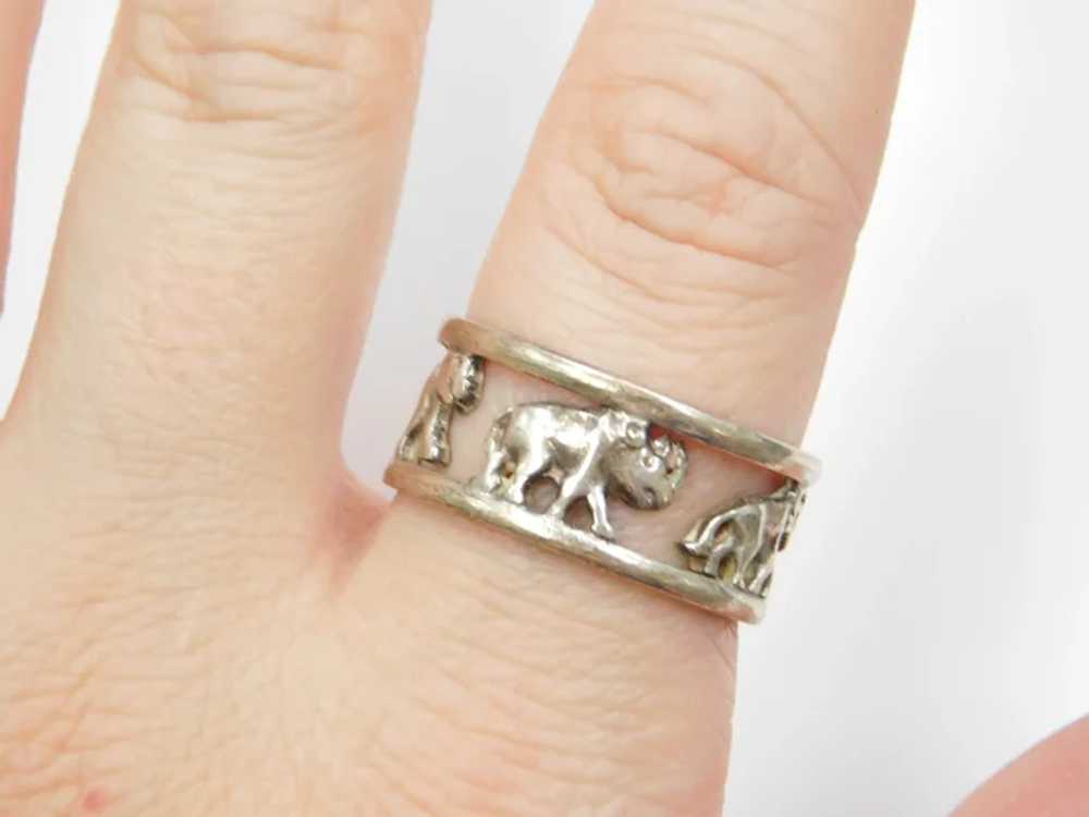 Sterling Silver Animal Band Ring - image 6