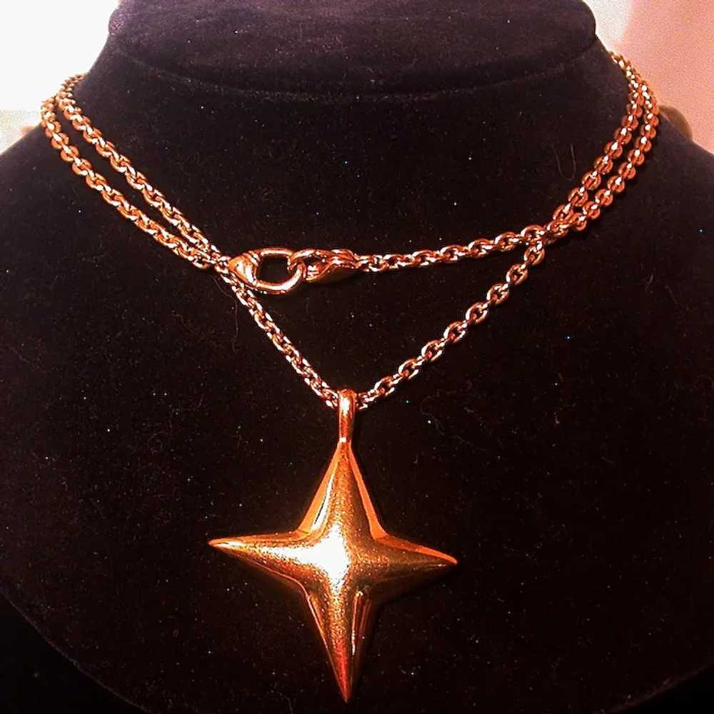 Liz Claiborne Star Pendant On 32-inch Liz Claibor… - image 3