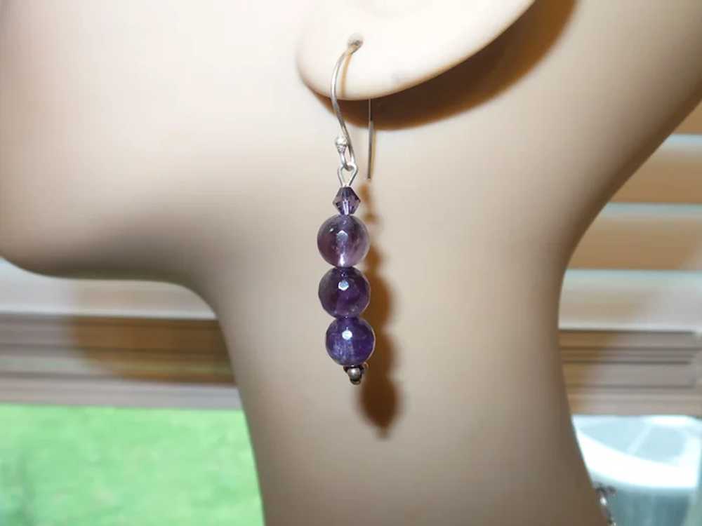 Amethyst Stalactite Necklace With Amethyst Beading - image 3