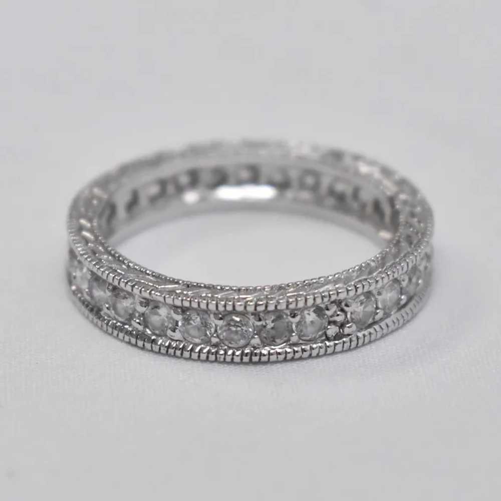 Sterling Silver & Clear Cubic Zirconia Infinity B… - image 3