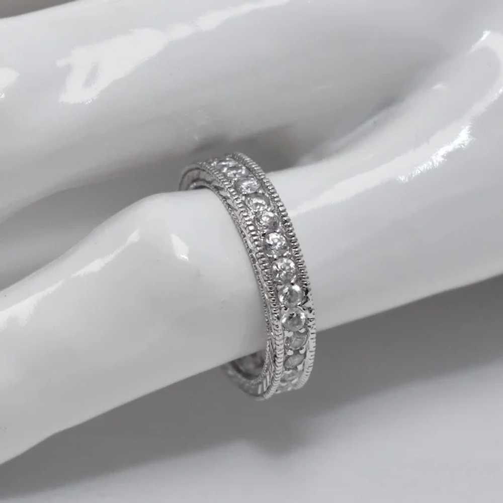 Sterling Silver & Clear Cubic Zirconia Infinity B… - image 6