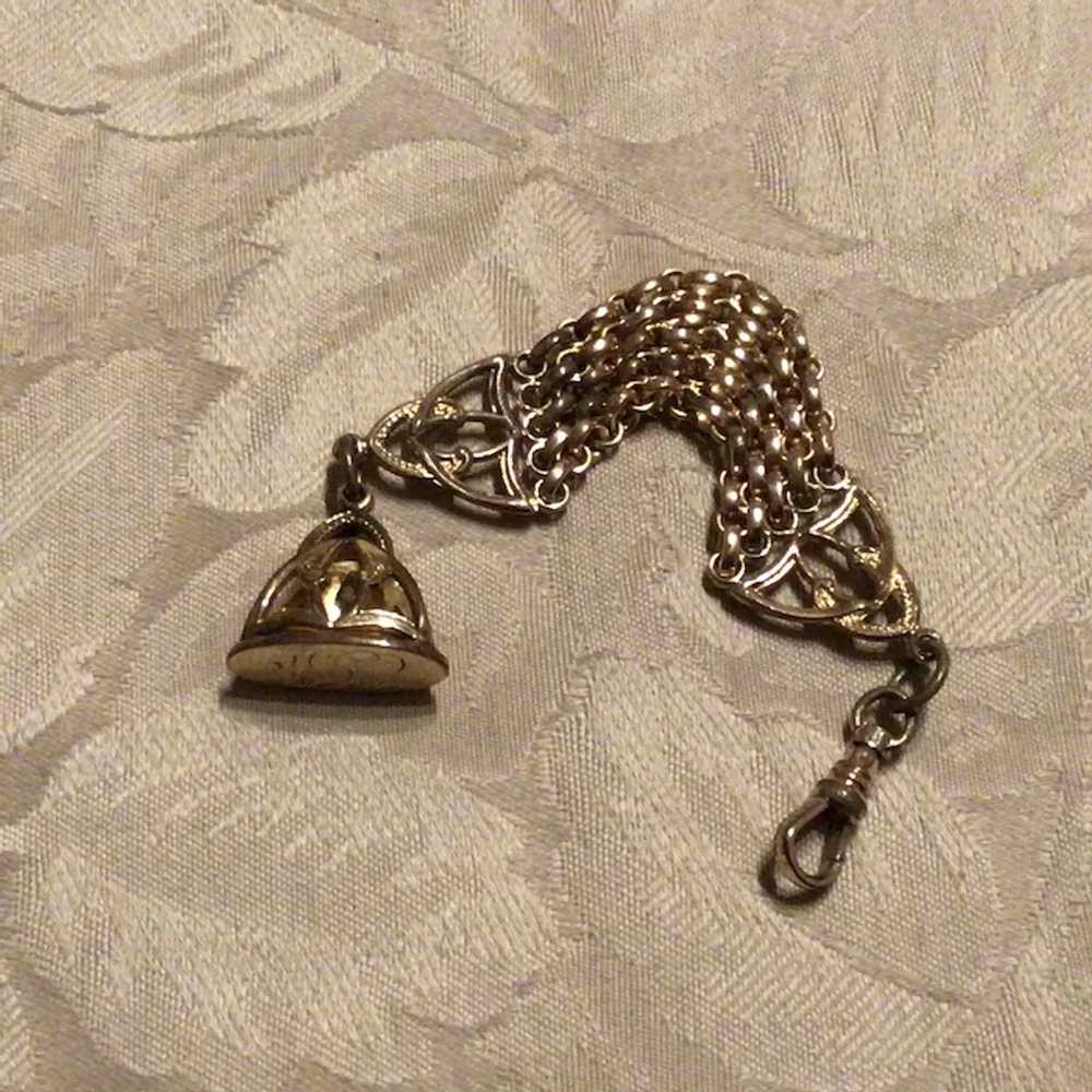 Victorian Gold Filled Watch Fob Chain - image 4
