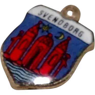 Svendborg Silver Enameled Travel Charm - image 1