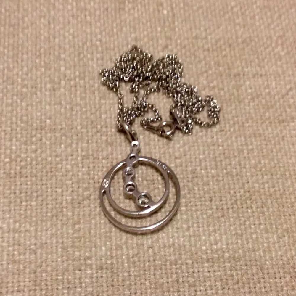 Sterling Circle Of Life Pendant Necklace - image 6