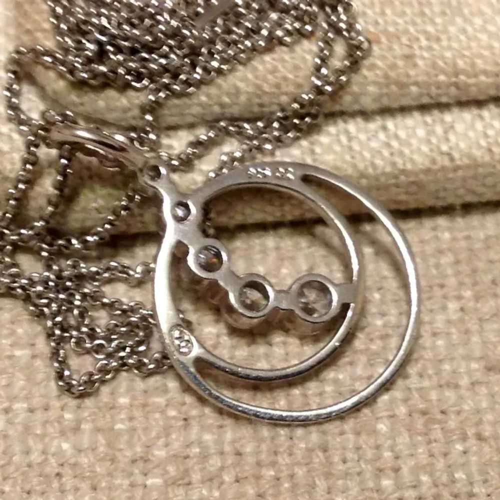 Sterling Circle Of Life Pendant Necklace - image 7