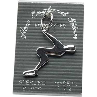 Sterling Silver Diver Charm NOS - image 1