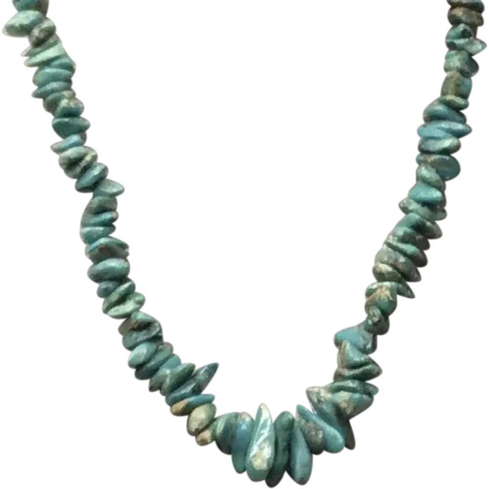 Turquoise Nugget Necklace - image 1