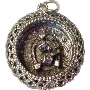 Sterling Las Vegas Disk Charm