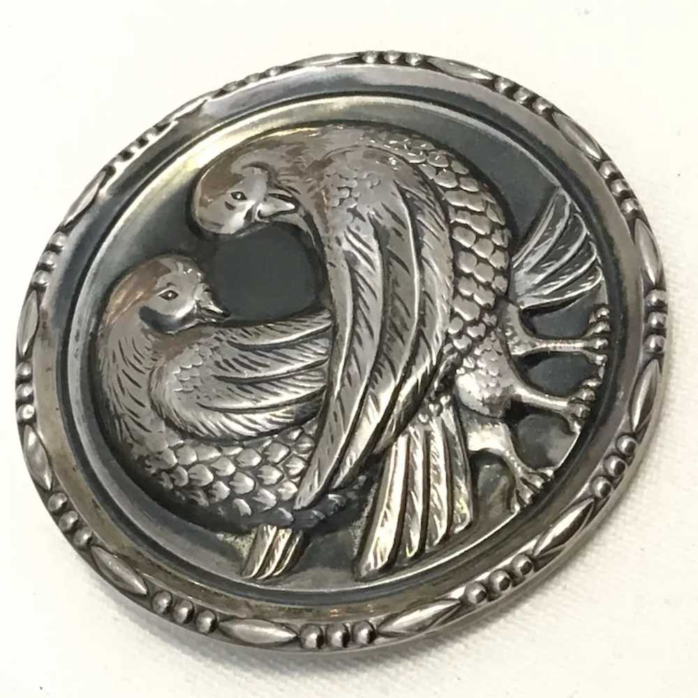 1940’s Sterling Dove Brooch Patented - image 10