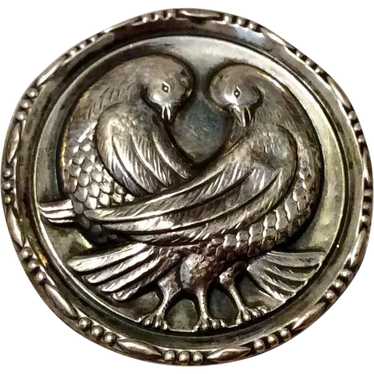 1940’s Sterling Dove Brooch Patented - image 1