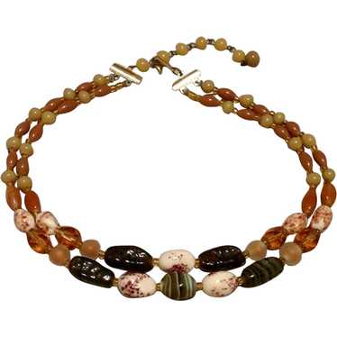 Agate Double Strand Necklace - image 1