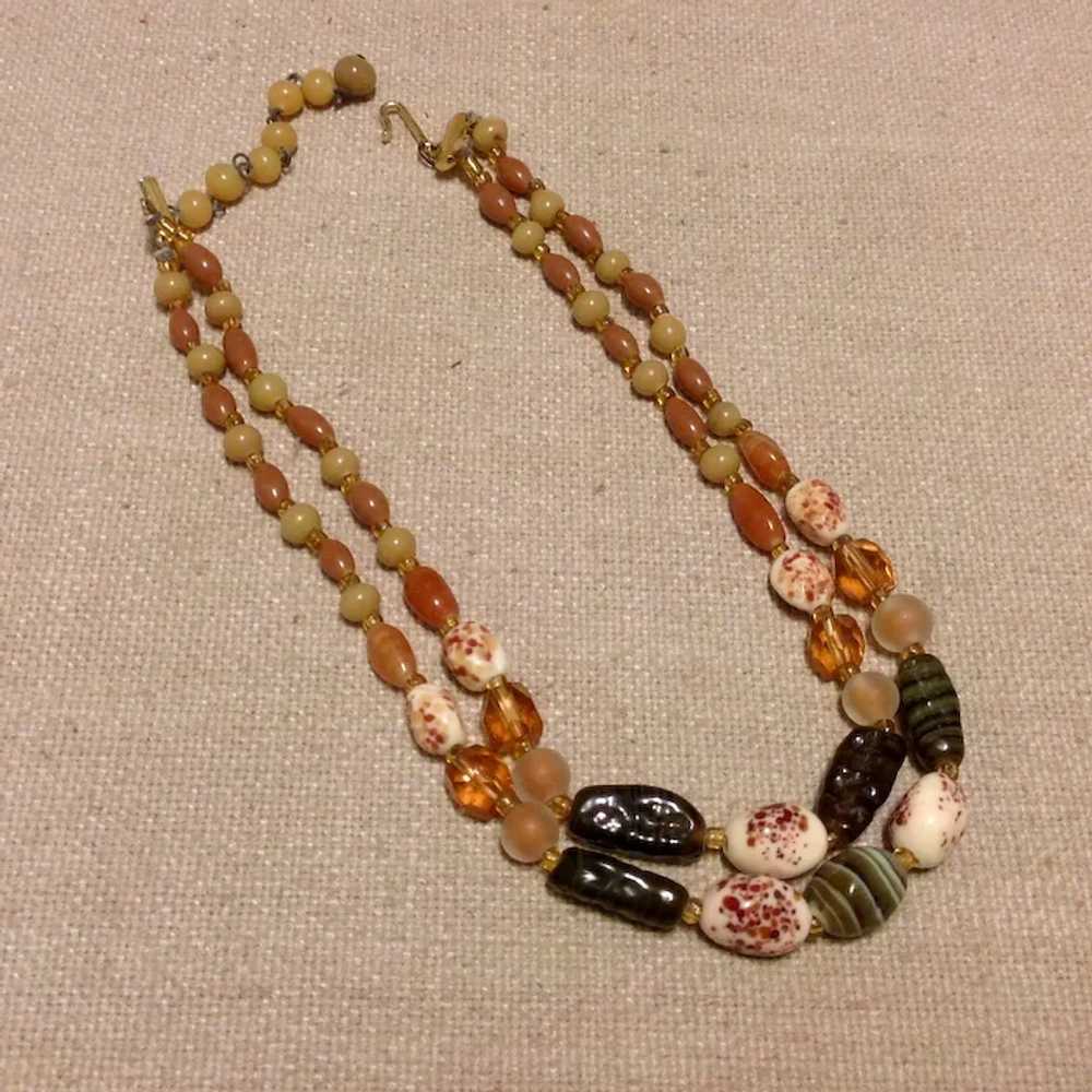 Agate Double Strand Necklace - image 2