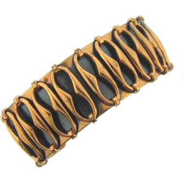 Signed Renoir abstract copper cuff Bracelet