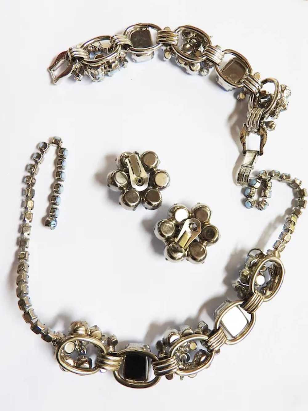 Seductive Juliana Blue Milkglass Necklace Bracele… - image 3