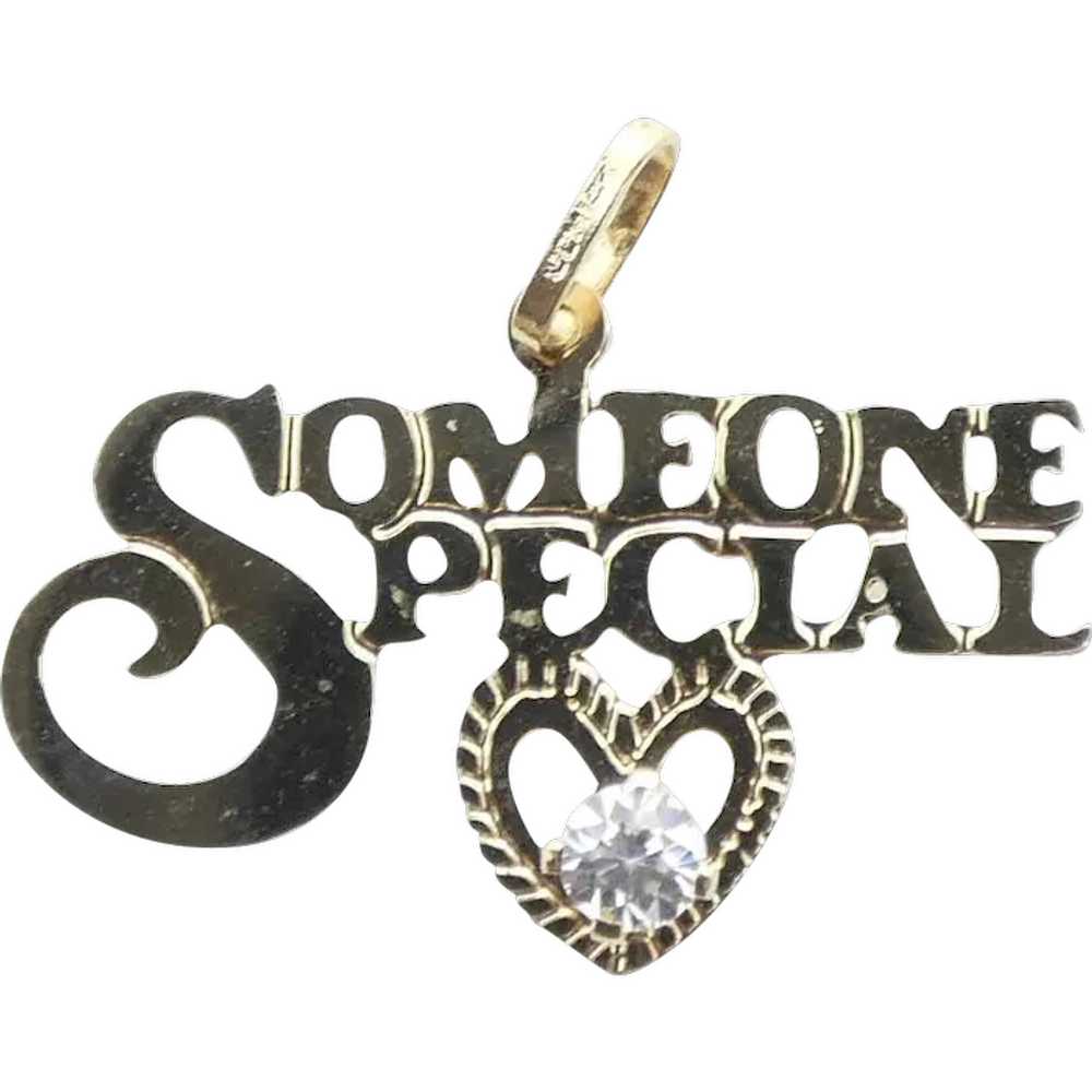 Someone Special Pendant with Faux Diamond Accent … - image 1